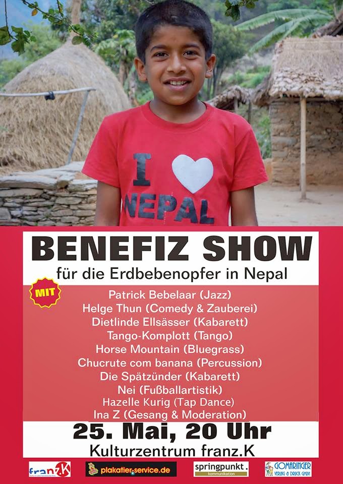 Benefiz Show für die Erdbebenopfer in Nepal