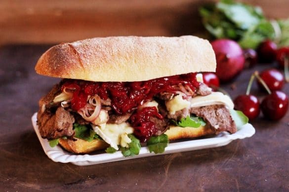 steak brie sandwich