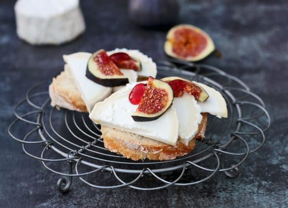 Ziegenkaese Feigen Schnittchen