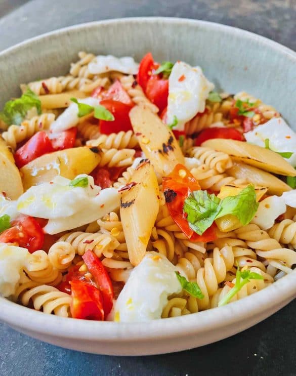 Pasta Spargel Mozzarella